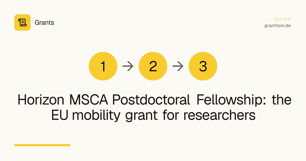 Horizon MSCA Postdoctoral Fellowship: the EU mobility grant for researchers