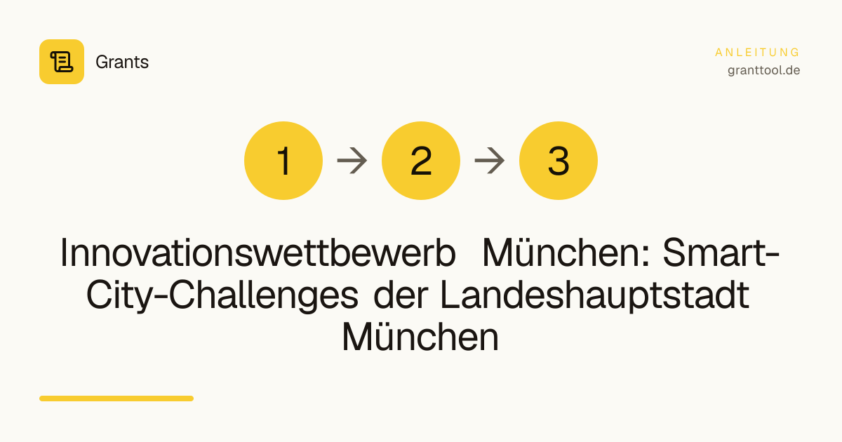 Innovationswettbewerb München: Smart-City-Challenges der Landeshauptstadt München