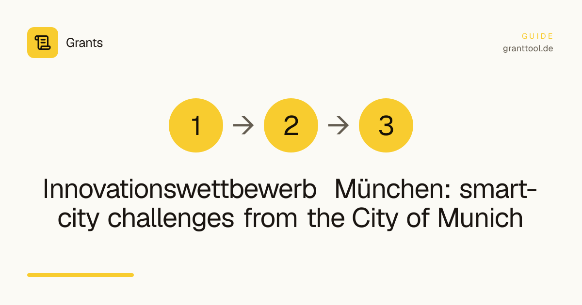 Innovationswettbewerb München: smart-city challenges from the City of Munich