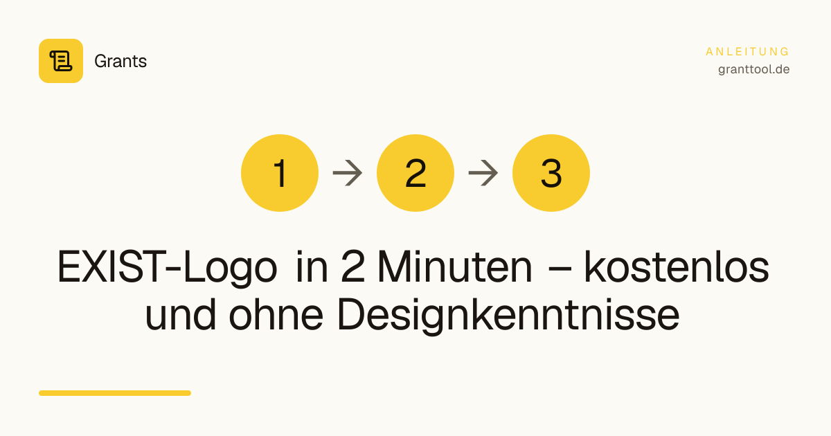 EXIST-Logo in 2 Minuten – kostenlos und ohne Designkenntnisse