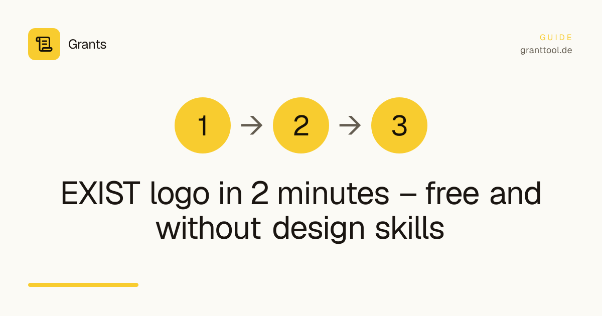 EXIST logo in 2 minutes – free and without design skills