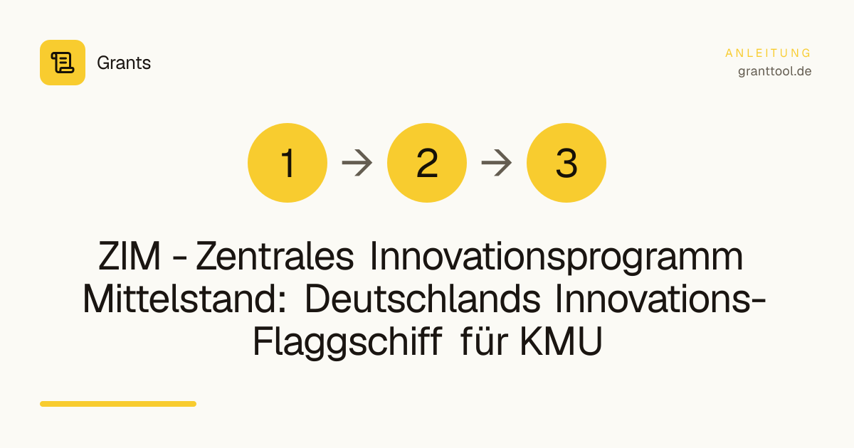 ZIM - Zentrales Innovationsprogramm Mittelstand: Deutschlands Innovations-Flaggschiff für KMU