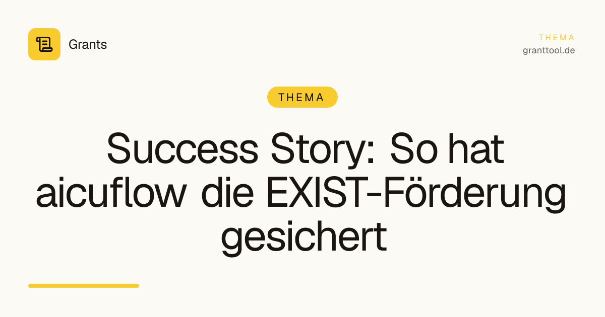 Success Story: So hat aicuflow die EXIST-Förderung gesichert