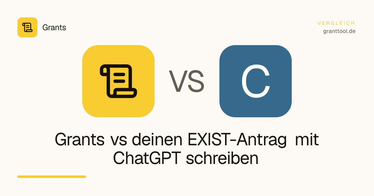 Grants vs deinen EXIST-Antrag mit ChatGPT schreiben